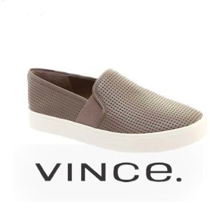 Vince Perforated Leather Blair Sneaker Woodsmoke